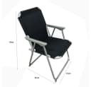 BruKa Campingstuhl 2er Set SUNNY SEAT Klappstuhl Grau/Schwarz Bild 5