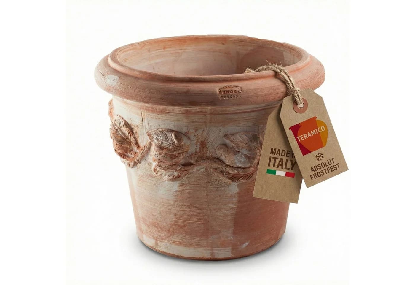 Teramico Blumentopf Terrakotta Siena Conca Limoni 20cm Frostfest - Bild 2