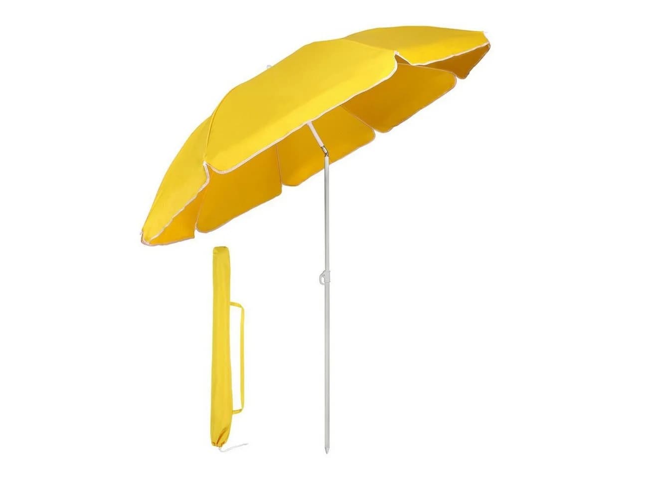 Sekey Sonnenschirm 160 cm Gelb Balkonschirm mit Neigungswinkel - Bild 2