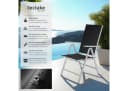 tectake Gartenstuhl Marilena Klappbar Schwarz/Silber 2er Set Bild 2