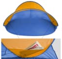 tectake Pop-Up Strandmuschel mit UV-Schutz und Ablagefächern Bild 3