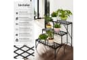 tectake Pflanztisch Blumentreppe 3 Stufen Metall Indoor Outdoor Bild 1