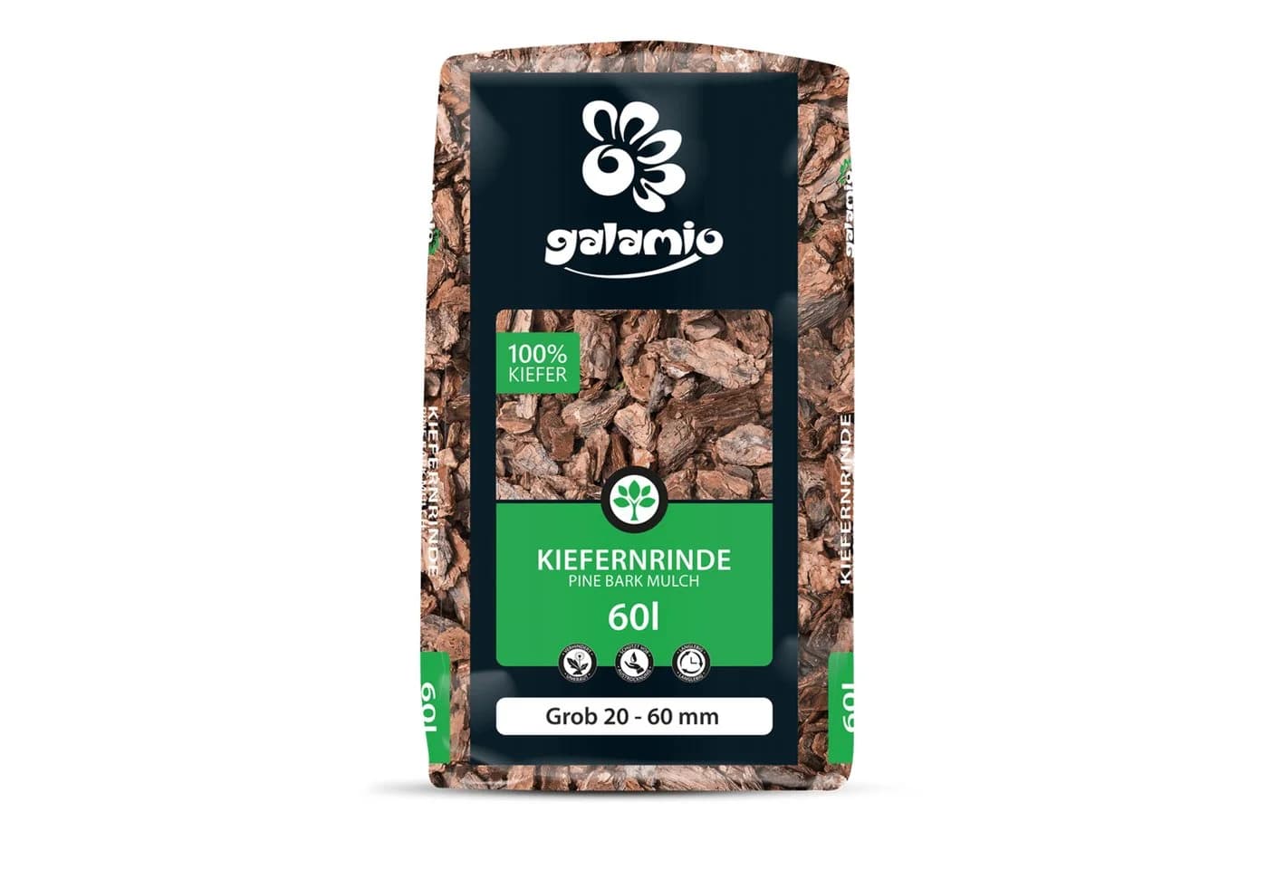 GALAMIO Rindenmulch Kiefer Grob, Palette 39x 60L - Bild 3