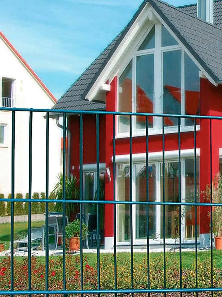 Einstabmattenzaun PEDDY SHIELD Grün Stahl