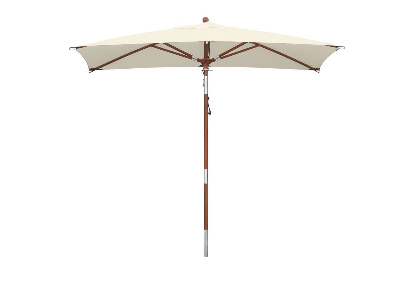 anndora Sonnenschirm Knickbar 2,5x1,5m Natur mit Winddach - Bild 3