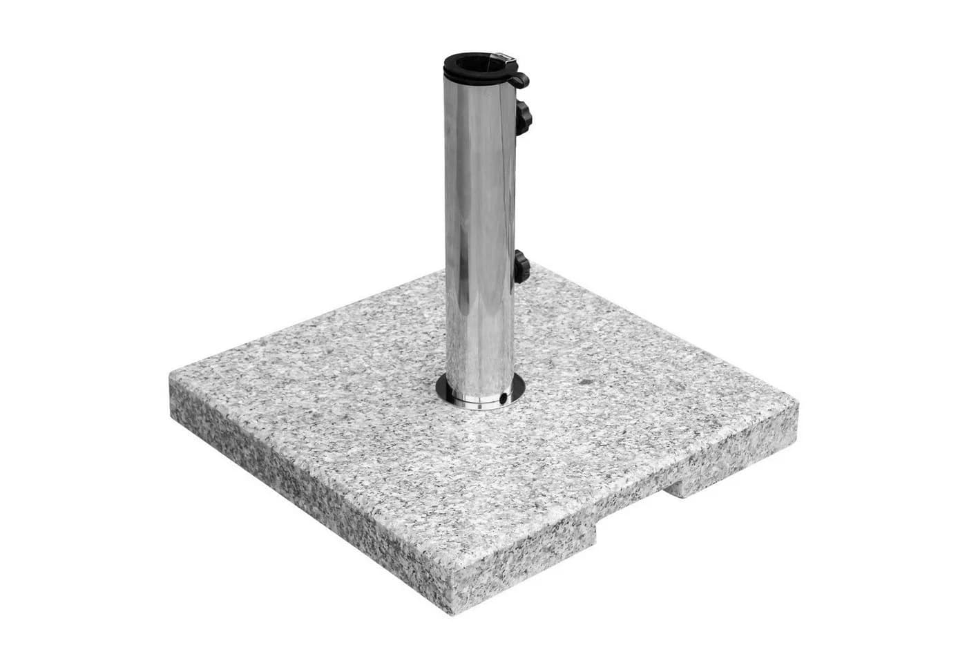 anndora Sonnenschirmständer 20kg hellgrau Granit Edelstahl - Bild 2