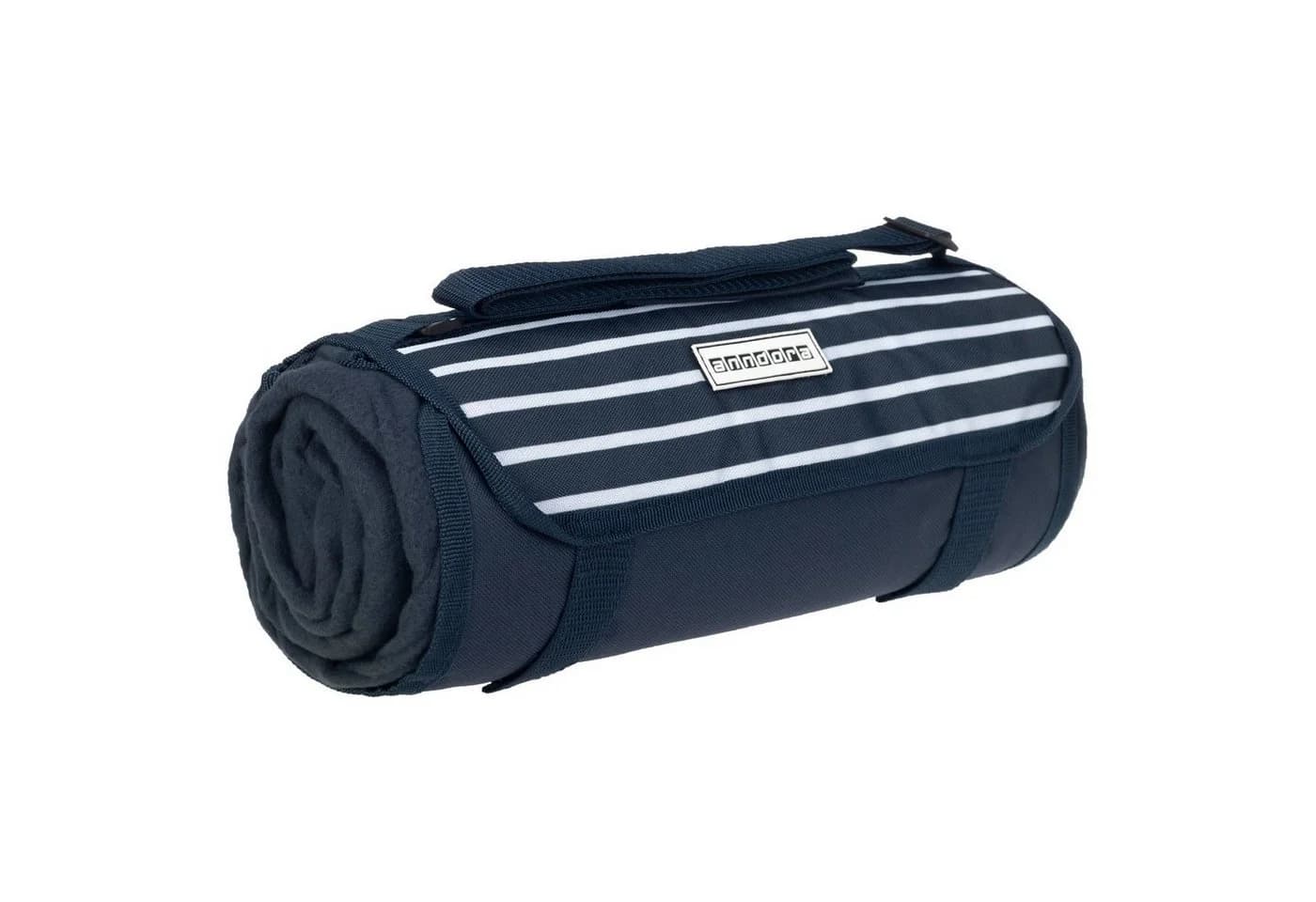anndora Outdoordecke Picknickdecke Blau/Weiß wasserabweisend - Bild 2