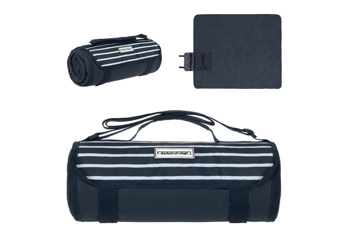 anndora Picknickkorb Picknickrucksack 15 teilig für 2 Personen mit isoliertem Hauptfach und Picknickdecke - Bild 5