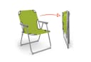 Spetebo Campingstuhl Oxford Klappbar Grün Metall Bild 3