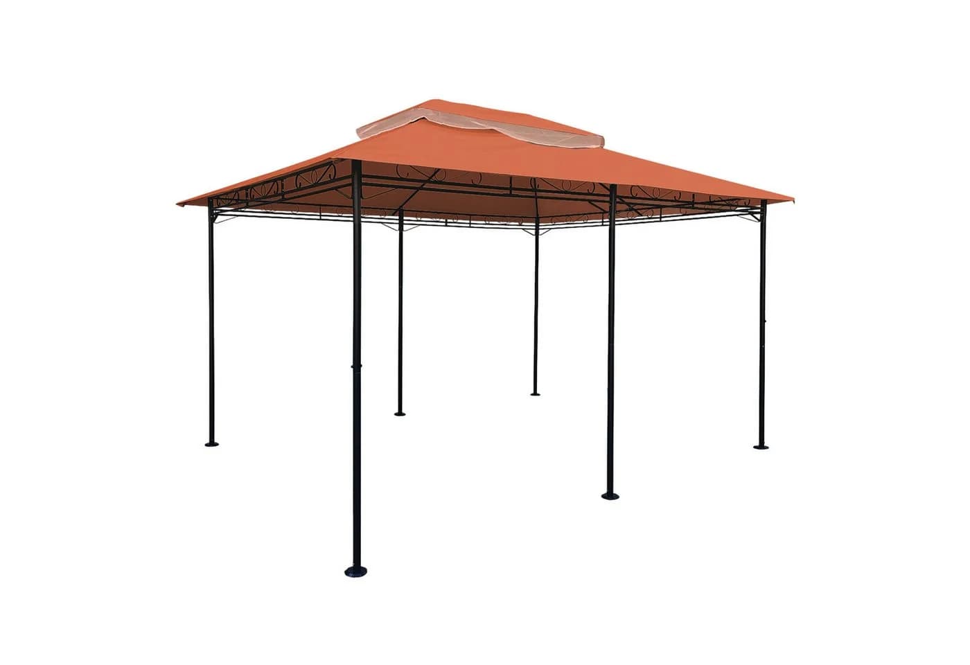 Spetebo Pavillon-Ersatzdach Cape Town 4x3m Terracotta mit Kaminabzug - Bild 2