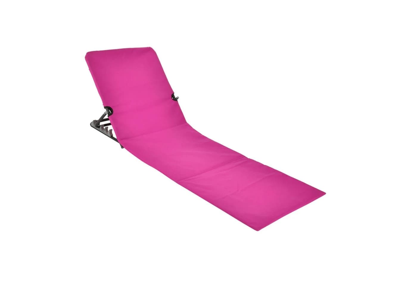 Spetebo Gartenliege Strandmatte Rosa mit verstellbarer Rückenlehne - Bild 2