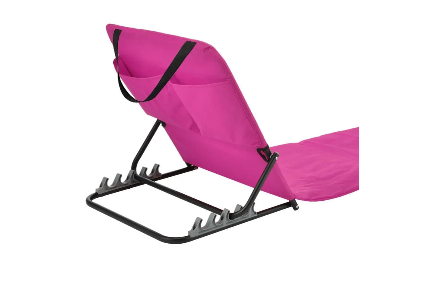 Spetebo Gartenliege Strandmatte Rosa mit verstellbarer Rückenlehne - Bild 3
