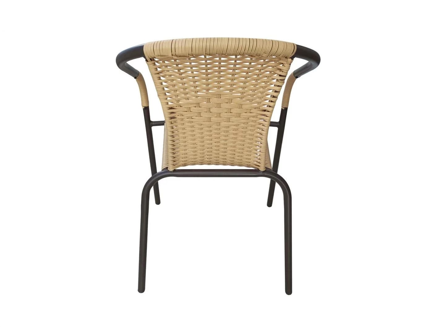 dasmöbelwerk Gartenstuhl Ibiza Stapelbar Beige Stahl