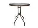 dasmöbelwerk Gartentisch Ibiza Braun Metall/Glas Bild 1