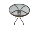 dasmöbelwerk Gartentisch Ibiza Braun Metall/Glas Bild 2