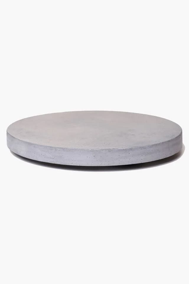 VIVANNO Pflanzenroller Kunststein MOVO Rund Grau Matt - Bild 3