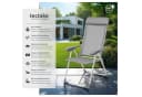 tectake 4er Set Aluminium Gartenstuhl Klappbar Verstellbare Rückenlehne Bild 2