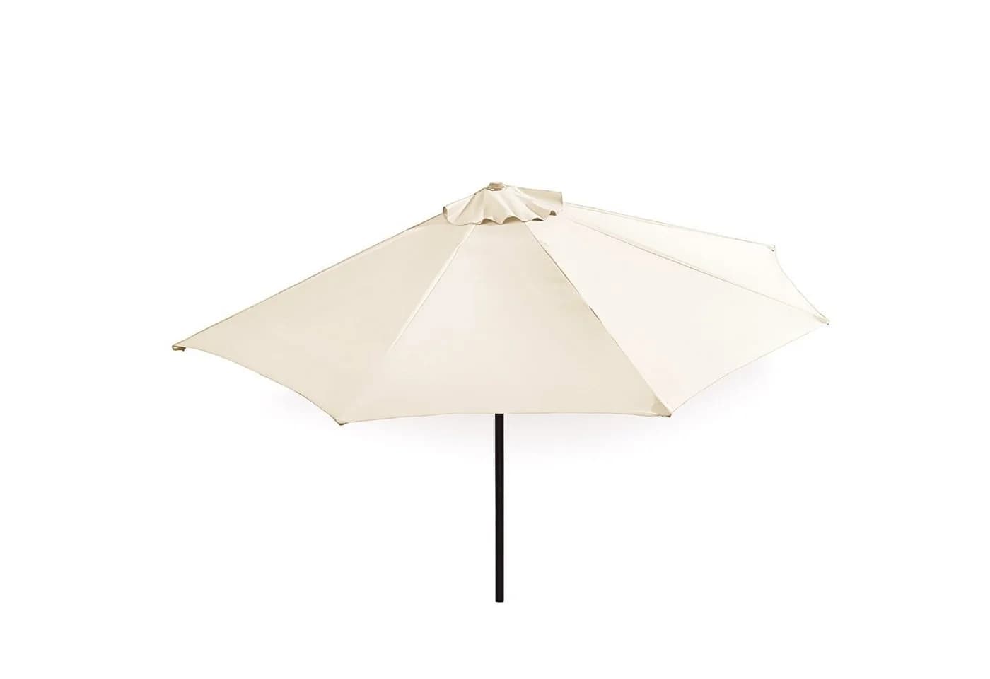habeig Halbrunder Sonnenschirm Beige Wandschirm für Balkon - Bild 2