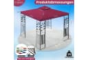 habeig Pavillon Toskana 3x3m 100% Wasserdicht Metall Bild 3