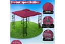 habeig Pavillon Toskana 3x3m 100% Wasserdicht Metall Bild 5