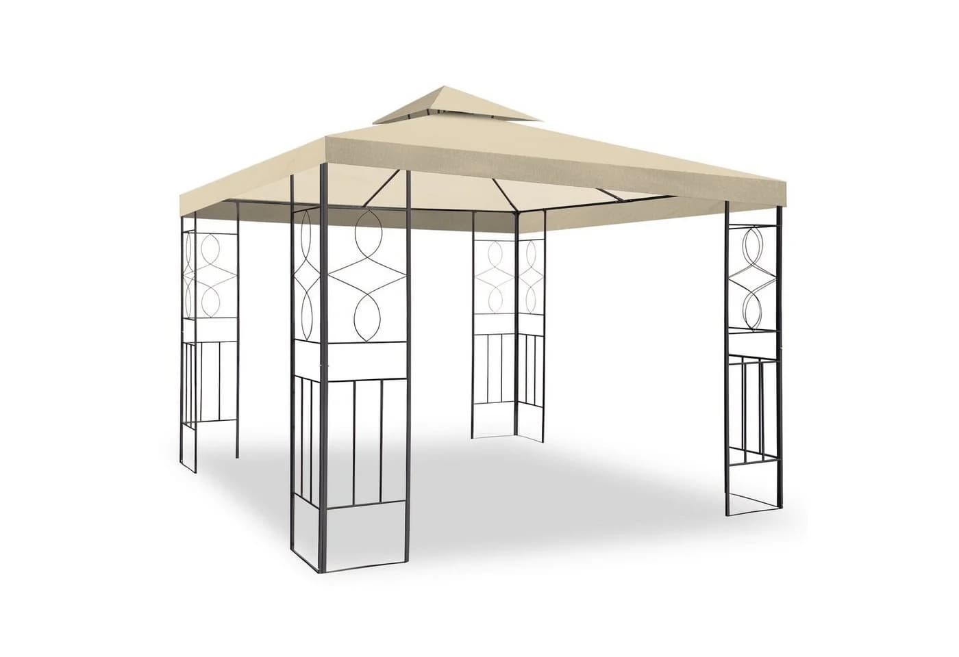 habeig Pavillongestell Metall Anthrazit 3x3m - Bild 5
