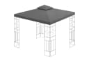 habeig Pavillon-Ersatzdach 3x3m Anthrazit PVC Wasserdicht Bild 1