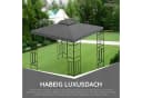habeig Pavillon-Ersatzdach 3x3m Anthrazit PVC Wasserdicht Bild 4