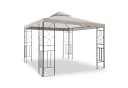 habeig Pavillon Romantika 3x3m Metall wasserdicht Taupe Bild 2