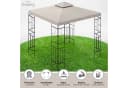habeig Pavillon Romantika 3x3m Metall wasserdicht Taupe Bild 3