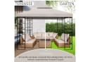 habeig Pavillon Romantika 3x3m Metall wasserdicht Taupe Bild 5