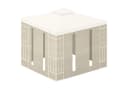 habeig Pavillon-Seitenteil 4er Set Beige mit Reißverschluss & Fenster Bild 1