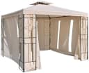 habeig Pavillon-Seitenteil 4er Set Beige mit Reißverschluss & Fenster Bild 2