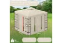 habeig Pavillon-Seitenteil 4er Set Beige mit Reißverschluss & Fenster Bild 3