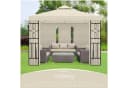 habeig Pavillon-Seitenteil 4er Set Beige mit Reißverschluss & Fenster Bild 4
