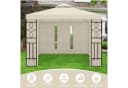 habeig Pavillon-Seitenteil 4er Set Beige mit Reißverschluss & Fenster Bild 5