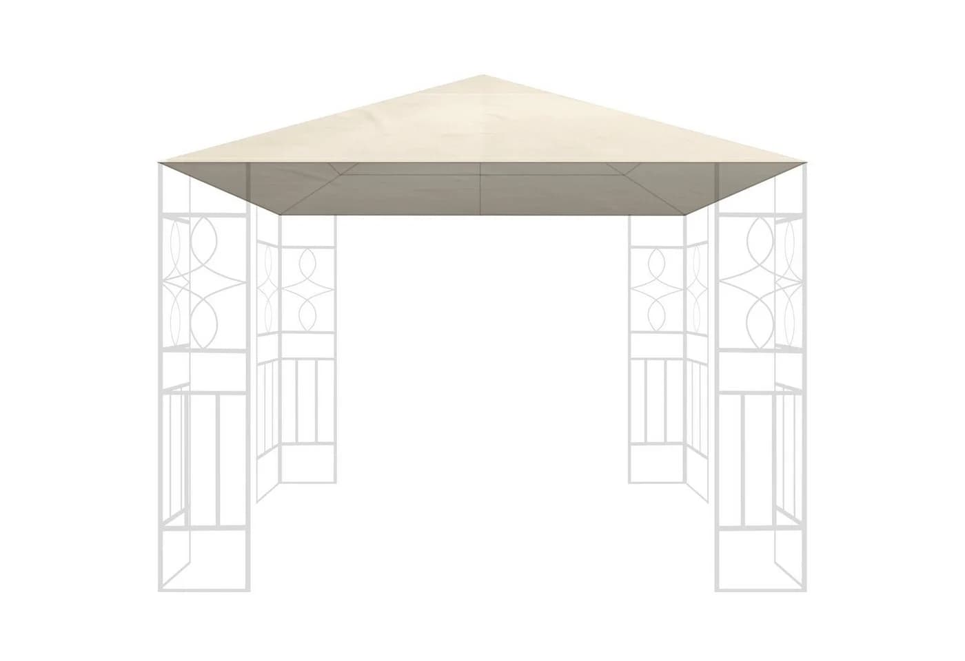 habeig Pavillon-Ersatzdach Beige PVC-Beschichtung 3x3m - Bild 2