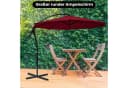 habeig Ampelschirm 3m Wasserdicht PVC Bordeaux Bild 1