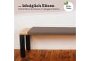 Lycce Bankauflage XXL Klemmkissen Kunstleder Sitzkissen für Sitzbank Bild 5