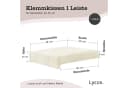 Lycce Bankauflage Klemmkissen 1 Leiste Cordstoff Beige Bild 1
