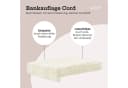 Lycce Bankauflage Klemmkissen 1 Leiste Cordstoff Beige Bild 4