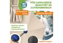 KESSER Ampelschirm Beige mit LED Solar & Kurbel Bild 4