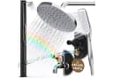 dirks-traumbad Gartendusche Solar 35l Schwarz mit Handbrause & Fußdusche Bild 2