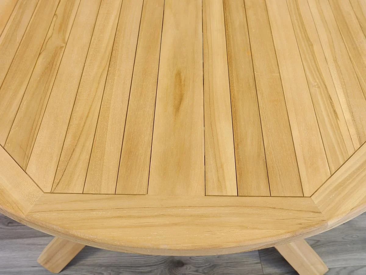 AFG Gartentisch rund aus massivem Teakholz - Bild 4