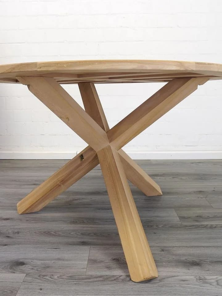 AFG Gartentisch rund aus massivem Teakholz - Bild 5
