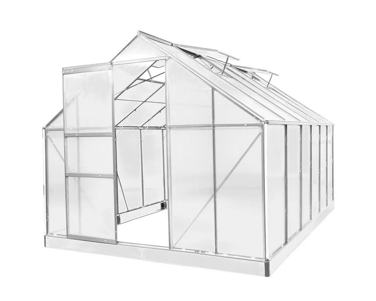 BRAST Gewächshaus Aluminium 380x250x205cm TÜV-geprüft - Bild 2