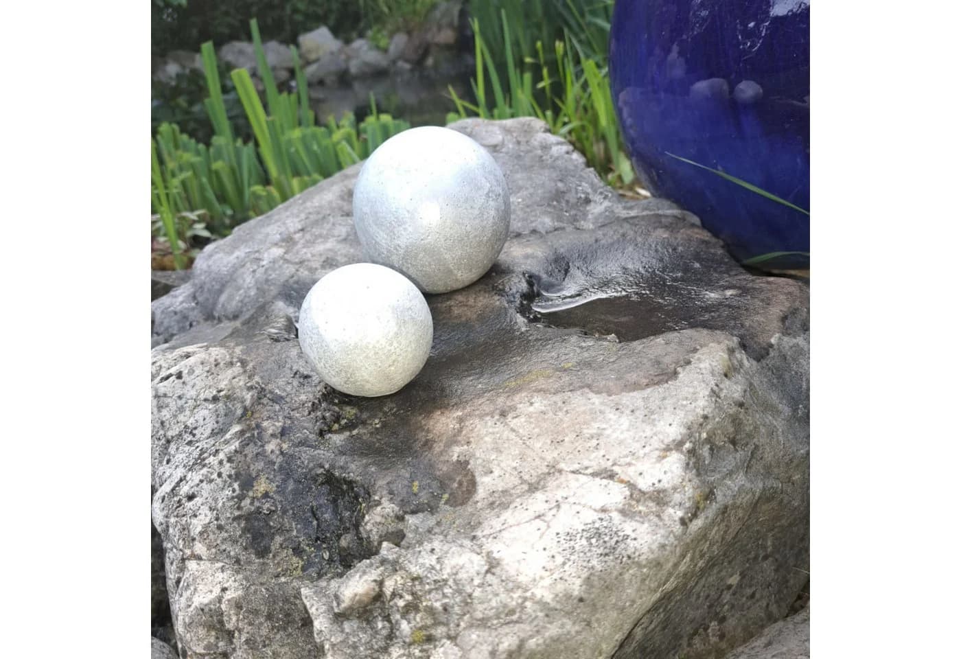 ZGM Beton Dekokugeln Set Silber Wetterfest Garten Deko - Bild 3