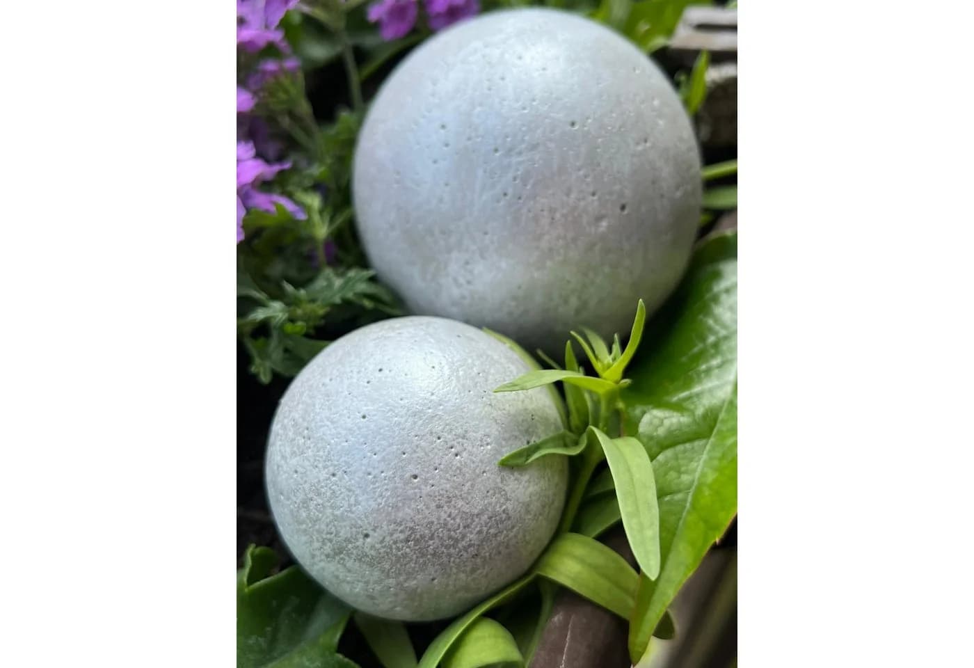 ZGM Beton Dekokugeln Set Silber Wetterfest Garten Deko - Bild 5