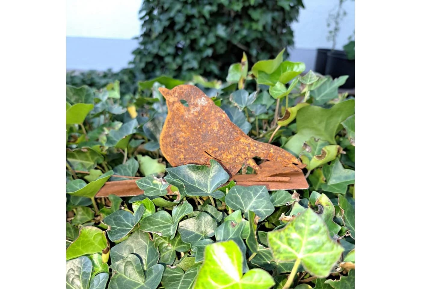 ZGM Dekofigur Vögelchen Spatzl Metall Edelrost Gartendeko - Bild 3