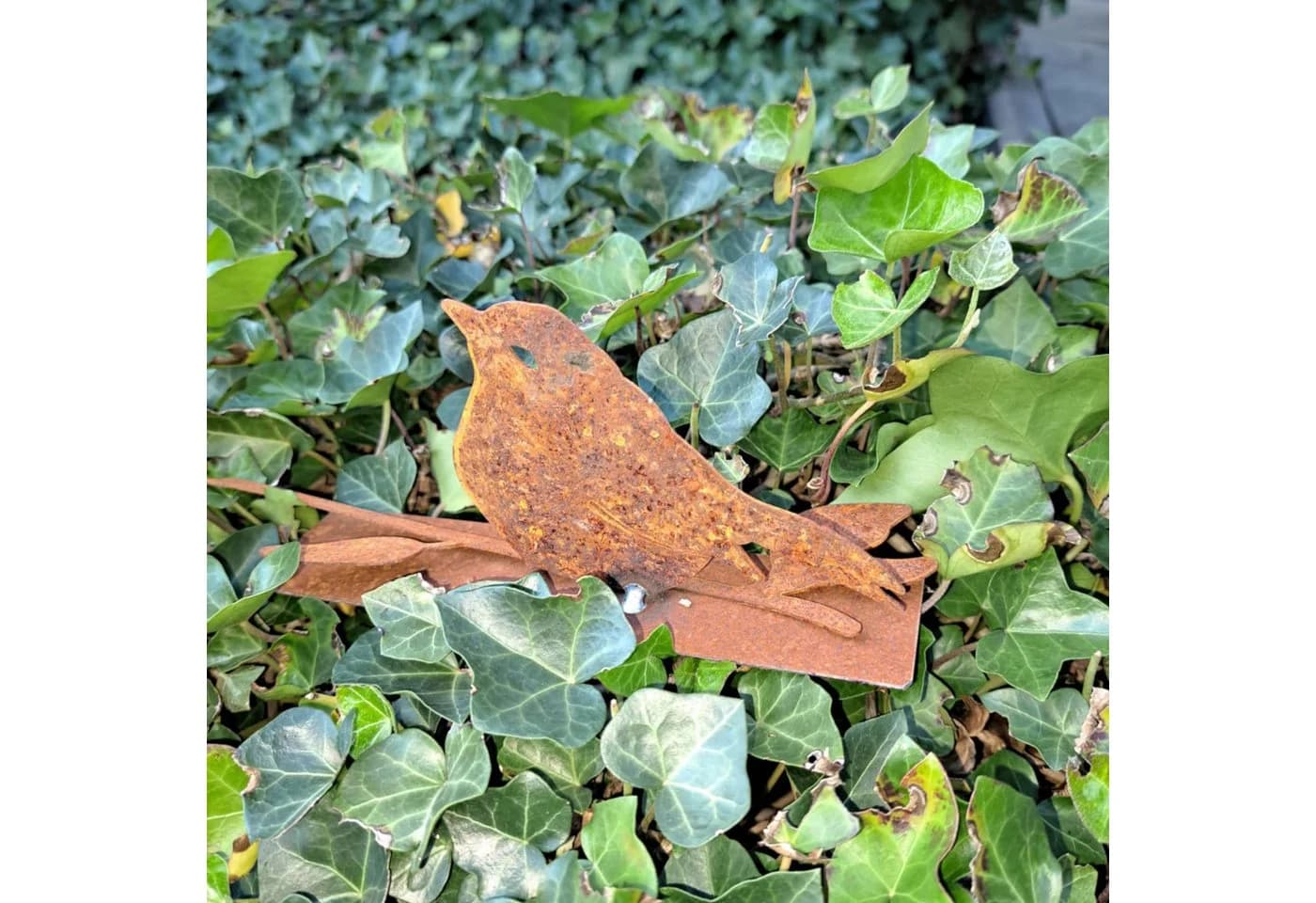 ZGM Dekofigur Vögelchen Spatzl Metall Edelrost Gartendeko - Bild 5