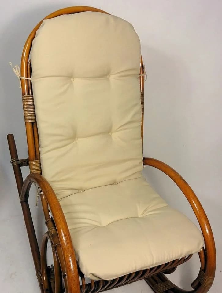 Rattani Polsterauflage für Rattan Schaukelstuhl Beige